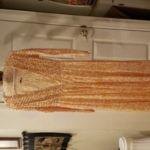 Free People floral long sleeve duster/Tunic